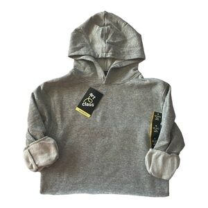 NWT-ART CLASS-GIRLS GRAY HOODED SWEATSHIRT-SIZE 6-6X